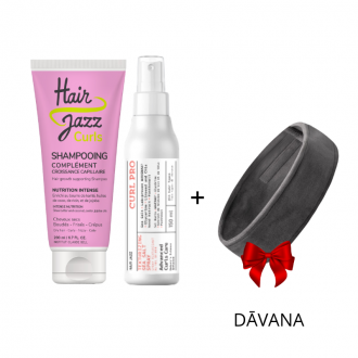 Komplekts ideālām cirtām: šampūns, jūras sāls sprejs + dāvana galvas lente